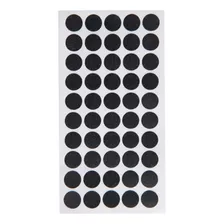 Tapa Adhesiva Para Tornillo 13mm Pvc Color Negro 54ps Pack3