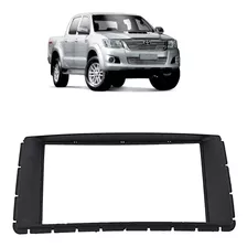 Moldura Dvd 2din Multimídia Hilux 2012 A 2018 Carro Preto