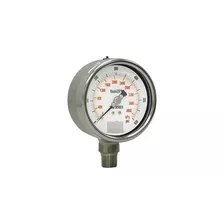 Manometro 2.5'' Dial Total Inox Conexion Vertical1/4''