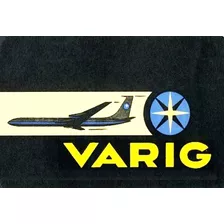 Poster Retrô - Varig - Cruzeiro - Art & Decor 33 Cm X 48 Cm