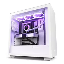 Gabinete Gamer Nzxt H7 Branco Vidro Temp. Mid Tower C/janela