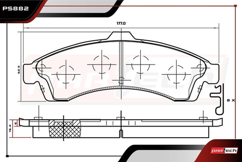 Balatas Delanteras Gmc Envoy 2002 2005 Foto 2