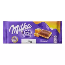 Chocolate Ao Leite Com Caramelo Dourado Milka Pacote 100g