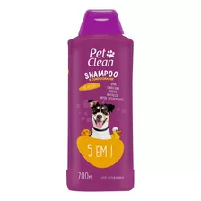 Shampoo 5x1 Cachorro E Gato Banho Tosa Cães Pet Clean 700ml Fragrância Suave