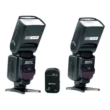 2 Flashes Triopo Tr950ii P/ Canon Nikon Fuji + Emisor G4