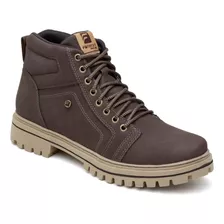 Coturno Estilo Moderno E Casual Bota Couro Sintético