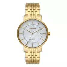 Relógio Orient Feminino Fgss1164 B1kx Dourado Analogico Cor Do Fundo Prata