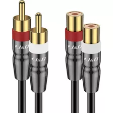 Cable Rca Macho A Hembra Extensor De Audio 4.5metros
