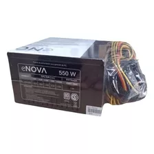 Fuente Atx Enova 24+4+4 550w Reales 80 Plus 6+2 Pines Video