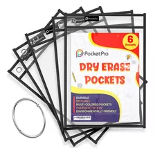 Dry Erase Sleeves Plastic Paper Sleeves (pack Of 6) B...