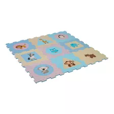 Alfombra Eva Animales 88x88 Cm 9 Piezas Afj 