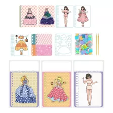 Conjunto De Livros De Atividades De 4 Em 1 Duas Princesas