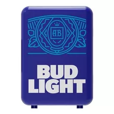 Mini Frigobar Refrigerador Portátil Bud Light 6 Latas Azul 