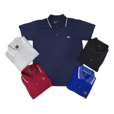 Kit 3 Camisa Masculina Gola Polo Camiseta Malha 100% Algodão