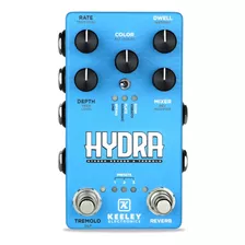 Pedal De Efeito Keeley Electronics Hydra Stereo Reverb & Tremolo Azul