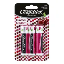 Chap Stick Classic Bálsamo Protetor Labial Cereja -pack 3