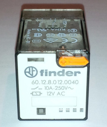 Relay Rele Finder Industrial 60.12 10amp-250v 8 Pines Sensor
