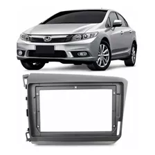 Moldura 9 Polegadas Cinza Honda Civic 2012 2013 2014 Expex