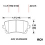 Balatas Disco  Trasera Para Volkswagen Phaeton   2005