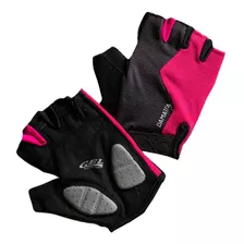 Luvas Ciclismo Flames Gel Dedo Curto - Rosa/preto - Damatta