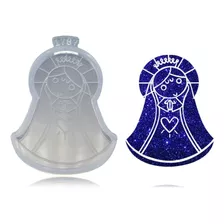 Molde De Silicone Santa Nossa Senhora De Fátima Resina Epóxi