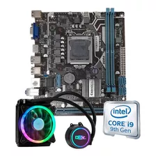 Kit Upgrade Intel I9-9900k Placa Mãe H310 Com Water Cooler Cor Preto