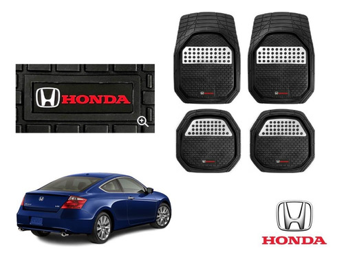 Tapetes 3d Logo Honda + Cubre Volante Accord Coupe 08 A 12 Foto 2