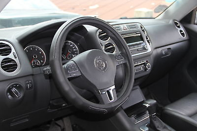 Black Pvc Leather Great Comfort Slip-on Steering Wheel C Jjd Foto 4