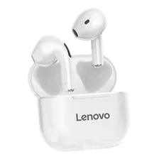 Fone De Ouvido Lenovo Tws Lp40 Sem Fio Bluetooth 5.0 Cor Branco