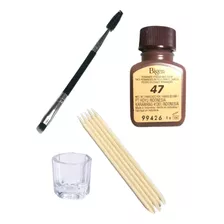 Kit Henna - Bigen N° 47 Castaño Oscuro Cejas Y Cabello