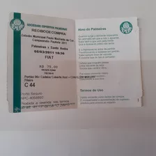 Ingresso Do Jogo Palmeiras X Santo André 05/03/2011