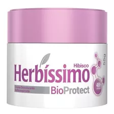 Desodorante Creme Herbissimo Bioprotect Hibisco 55g Feminino Fragrância Neutro
