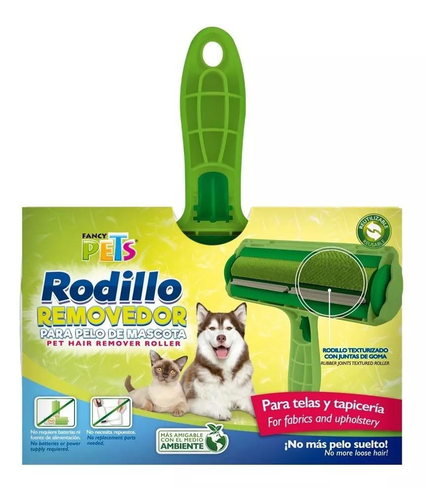 Fancy Pets Rodillo Ecológico Remueve Pelos, Polvo Y Pelusas