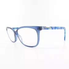 Lente Óptico Boss Orange Bo0257 Cat Wayfarer Blue Rare Print