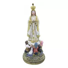 Imagem Nossa Senhora De Fátima 15cm - Enfeite Resina