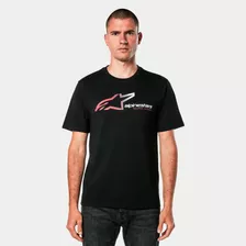 Camiseta Alpinestars Sps Casual Original Preto Branco Moto