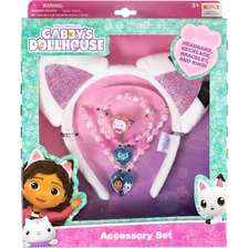 Gabby's Dollhouse Acessorios - Tiara, Colar, Pulseira E Anel