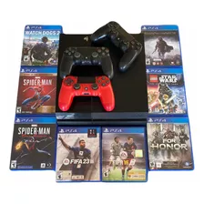 Sony Playstation 4 500gb 3 Controles 8 Juegos Fifa23