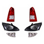 Paq Calaveras Y 4 Faros P/ Ford Focus 2009/2010 Depo