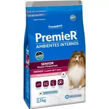 Ração Premier Senior 7+ Ambientes Internos Cães Adultos 2,5k