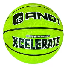 Balon Basketball And1 Xcelerate N°7 Verde Neon