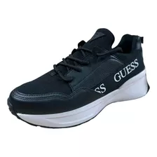 Tenis Deportivos Guess Original Para Dama Mujer Negro