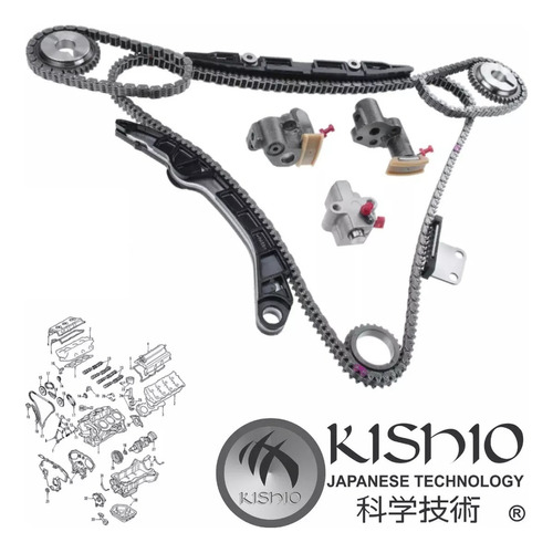 Kit De Distribucion Nissan Murano 03-07 V6 3.5l Foto 5