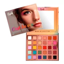 Paleta Rude Cosmetics C'est La Vie 30 Sombras Para Ojos Excelente Pigmentación Mate Y Satinados