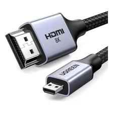 Cable Micro Hdmi A Hdmi 2 Metros 2.1 8k 60 Hz Ultra Hd Earc