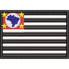 Patch Militar Com Velcro Bandeira São Paulo - Ghost