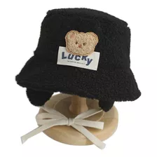 Gorro De Pescador De Lana De Cordero (bk) Bear Para Niños, C