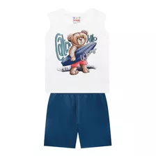 Conjunto Infantil Bebe Verão Roupa Calor Menino Tam P Ao G