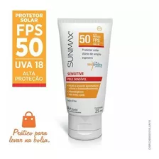 Protetor Solar Sunmax Fps50 Sensitive Pele Sensível Loç 25ml