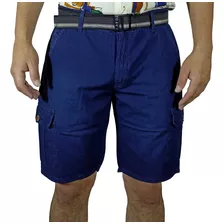 Bermuda Jean Moda Para Hombre - Azul-10